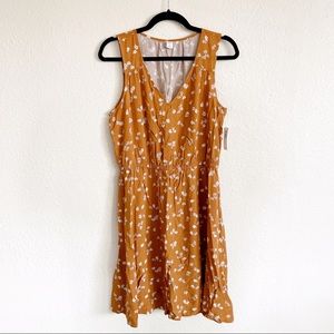 Old Navy Mustard Floral Drsss
